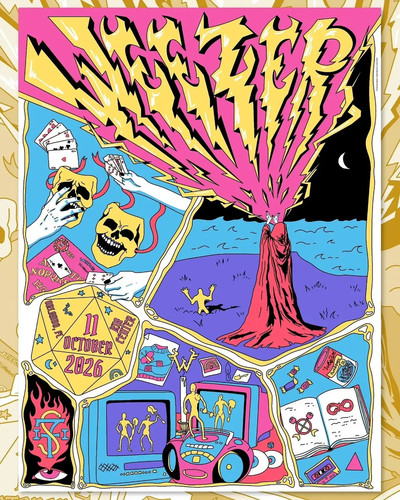 Weezer concert poster - concert, orlando