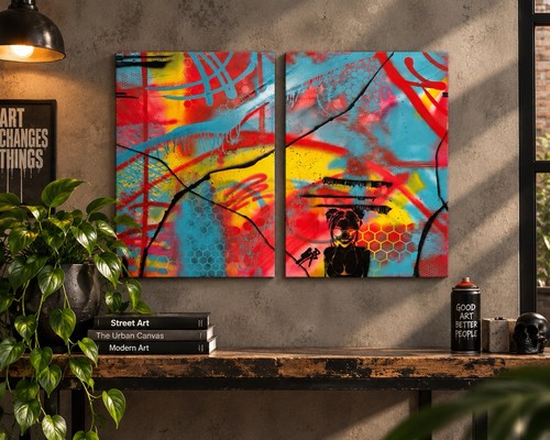 Original abstract street art - original,